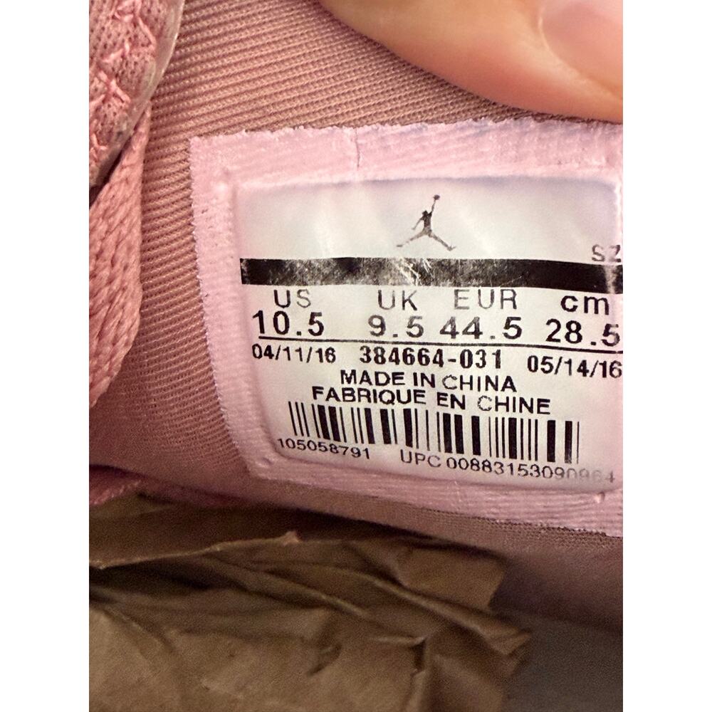 Nike Air Jordan 6 Retro x Aleali May Millennial Pink sneaker sz 10.5 M athletic - Picture 8 of 10